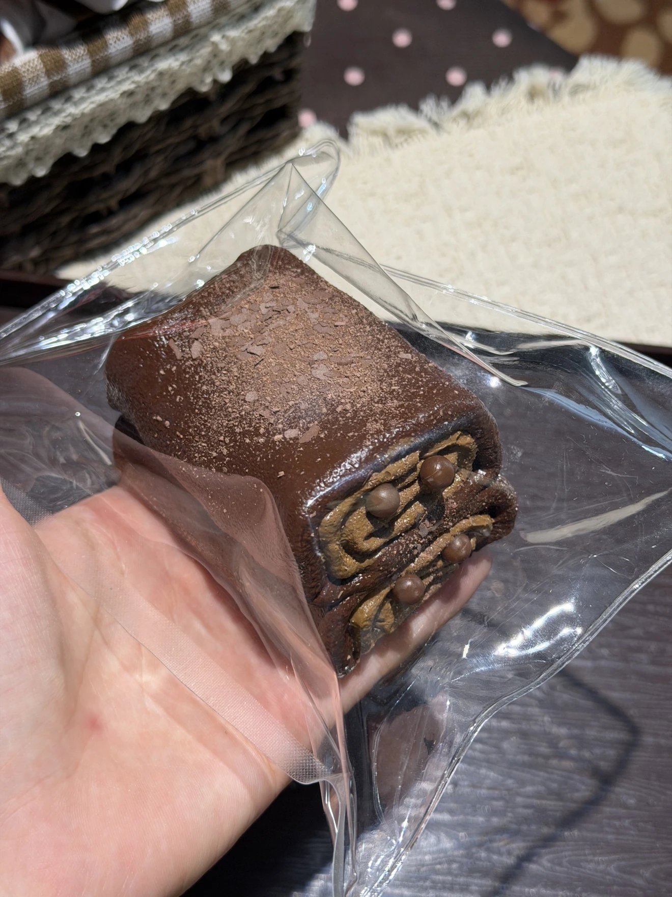 52027 Xiao Lin Jiang Chocolate Double-Layer Roll (Coco Pure Clay Texture Series) / 小琳酱捏捏 巧克力双层卷 (coco纯泥触感系列)