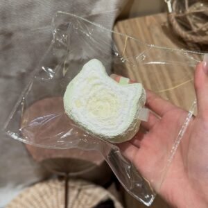 250023 Xiao Yi Diandian Honeydew Milk Jelly Cat Head (Cream Cheese Clay Texture Series) / 小奕点点 蜜瓜奶冻猫猫头 (乳酪泥触感系列)