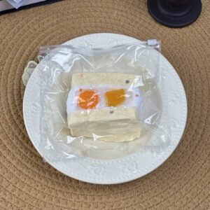 268004 Zhao Zhao Handmade Vanilla Fruit Sandwich (Food-Grade Silicone Texture Series) / 招招手作 香草水果夹心三明治 (食品级硅胶触感系列)