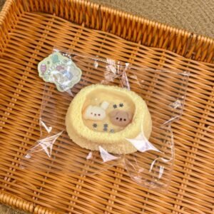 268008 Zhao Zhao Handmade Vanilla Bunny Bear Senbei (Food-Grade Silicone Texture Series) / 招招手作 香草小兔小熊仙贝 (食品级硅胶触感系列)