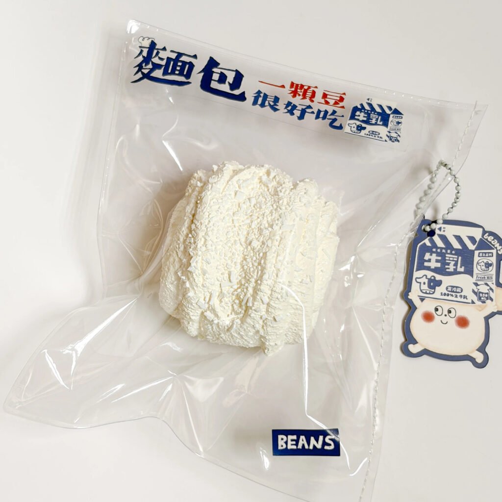 430000 Beans Milk Snow Velvet Roll (Dry Glutinous Rubber Clay Texture Series) / 一颗豆BEANS 牛乳雪绒花卷（干糯橡皮泥触感系列）
