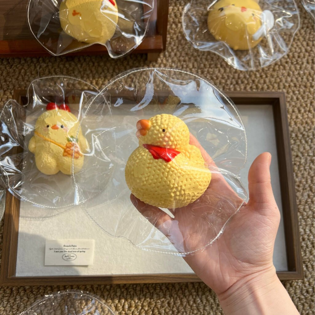174054 Boom Order Knitted Chubby Duck (Soft Face Cream Texture Series) / 我一定会爆单的 针织胖鸭子（软面霜触感系列）