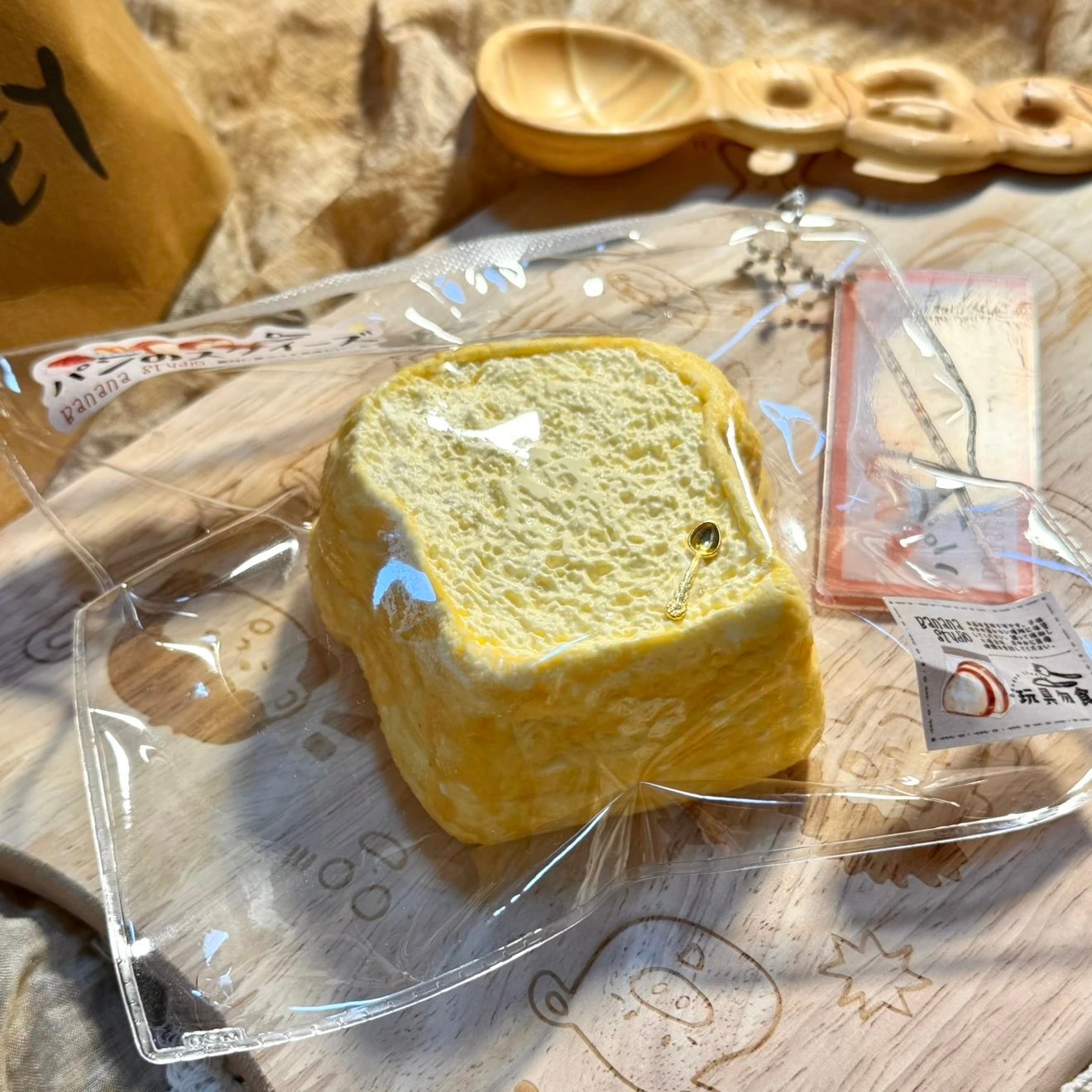 345009 Bunana Studio Original Thick-Cut Toast (Cream Clay Texture Series) / 布拿拿studio プレーン厚切りトースト(クリームクレイ触感シリーズ)