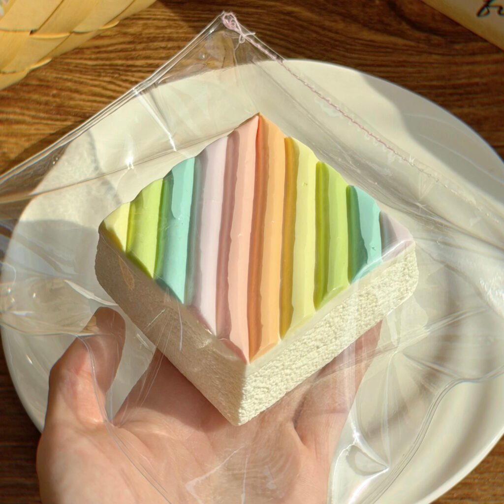 145019 Cream24H Rainbow Cube Cake (Cream Clay Texture Series) / 奶油不打烊Cream24H 彩虹方块蛋糕（奶油泥触感系列）