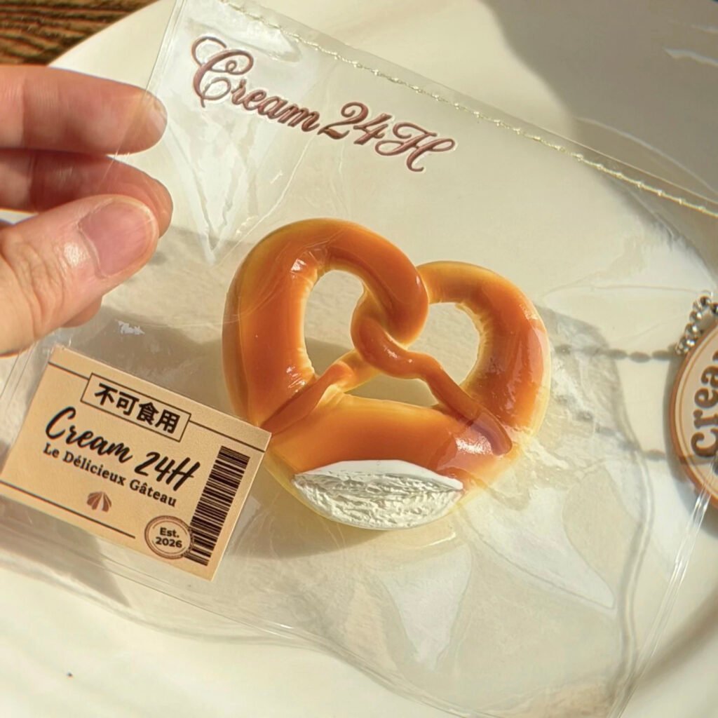 145029 Cream24H Mini Pretzel Knot (Cream Clay Texture Series) / 奶油不打烊Cream24H 迷你碱水结（奶油泥触感系列）