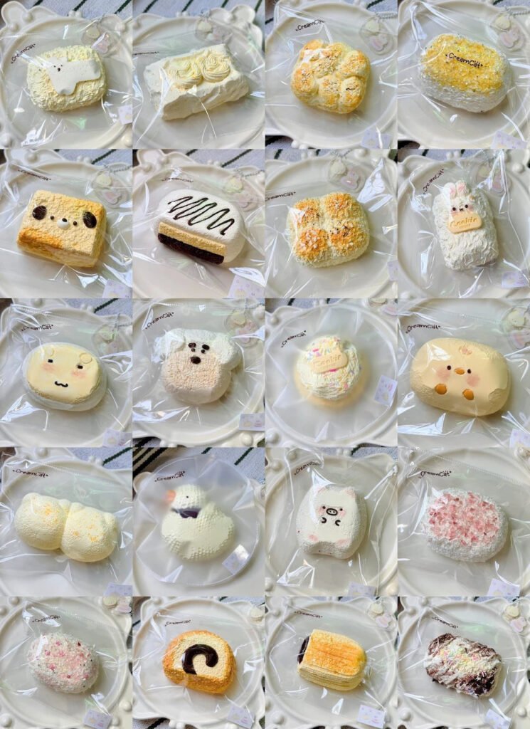 80043 CreamCat Cosmetic-Defect Assorted Pair / 奶油猫 本期瑕疵款两件组合