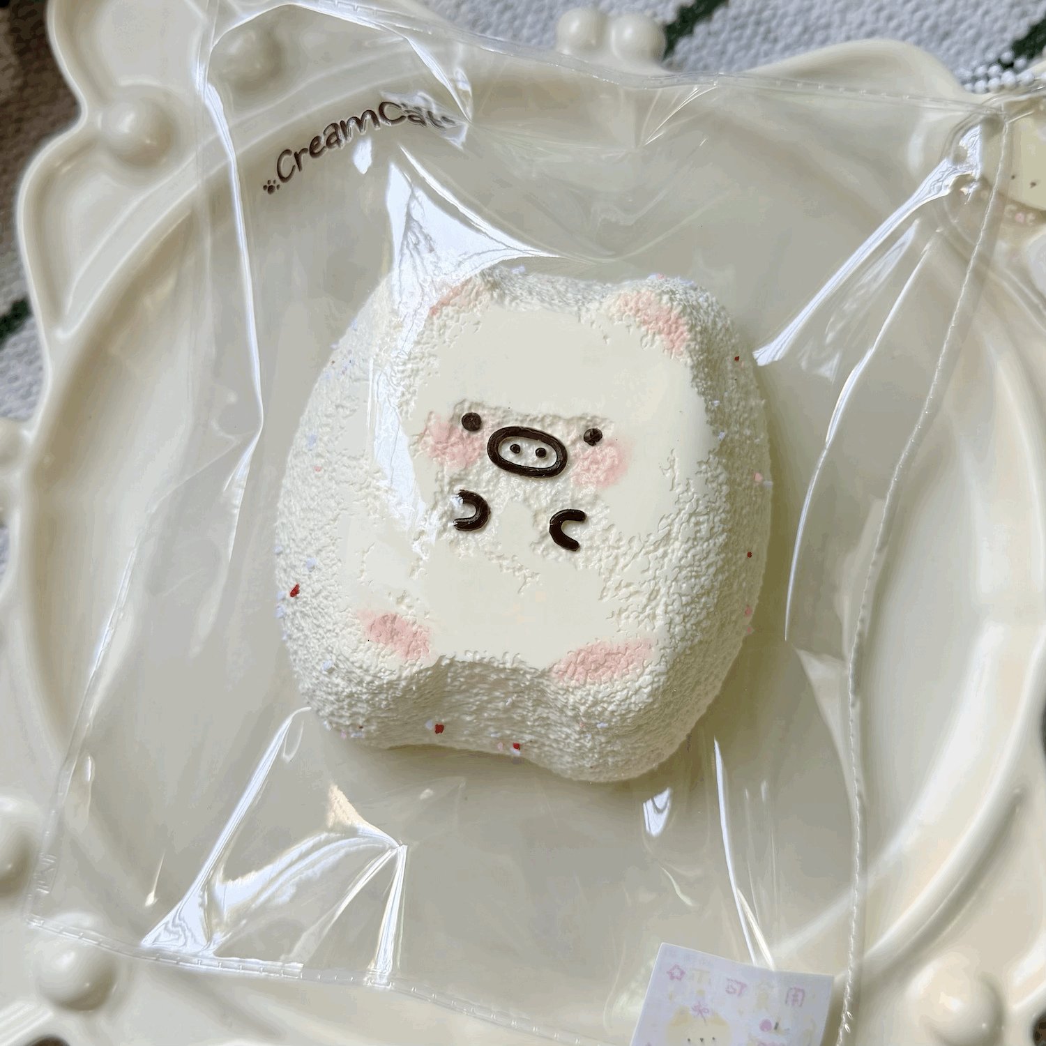 80048 CreamCat Piglet Toast (Cream Clay Texture Series) / 奶油猫 猪猪吐司(奶油泥触感系列)