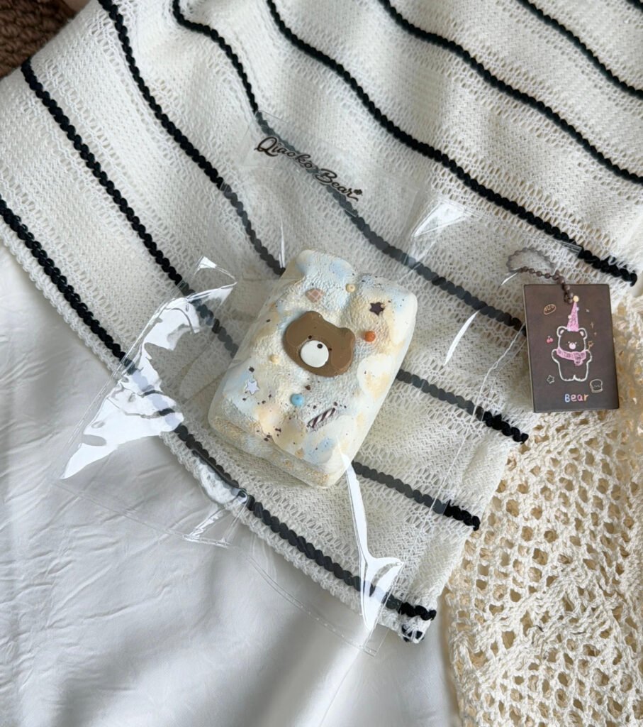 45011 Choco Bear Bear Marshmallow (Dry Glutinous Rice Clay Texture Series) / 巧可熊捏捏 小熊棉花糖（干糯泥触感系列）