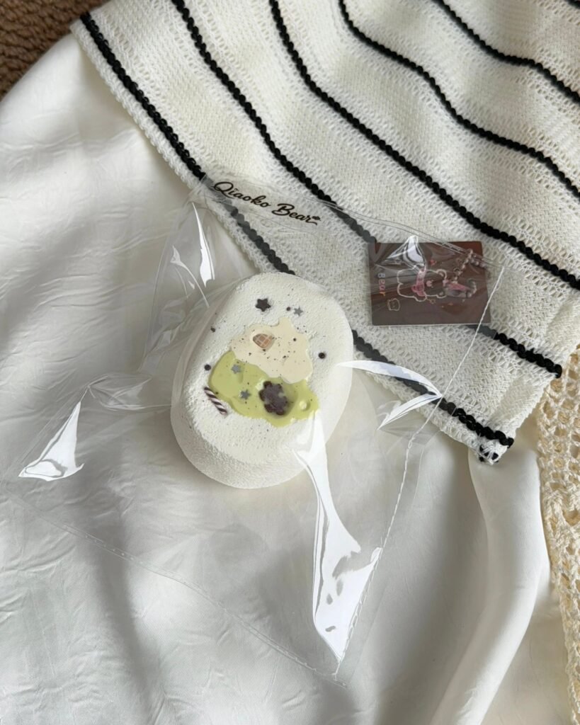 45014 Choco Bear Matcha Cream Cup Senbei (Light Yogurt Texture Series) / 巧可熊捏捏 抹茶奶油杯仙贝（轻酸奶触感系列）