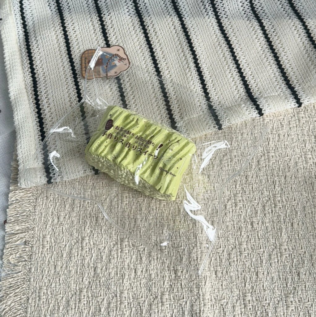 45058 Choco Bear Matcha Cream Bar (Dry Glutinous Rice Clay Texture Series) / 巧可熊捏捏 抹茶クリームバー(ドライもち米クレイ触感シリーズ)