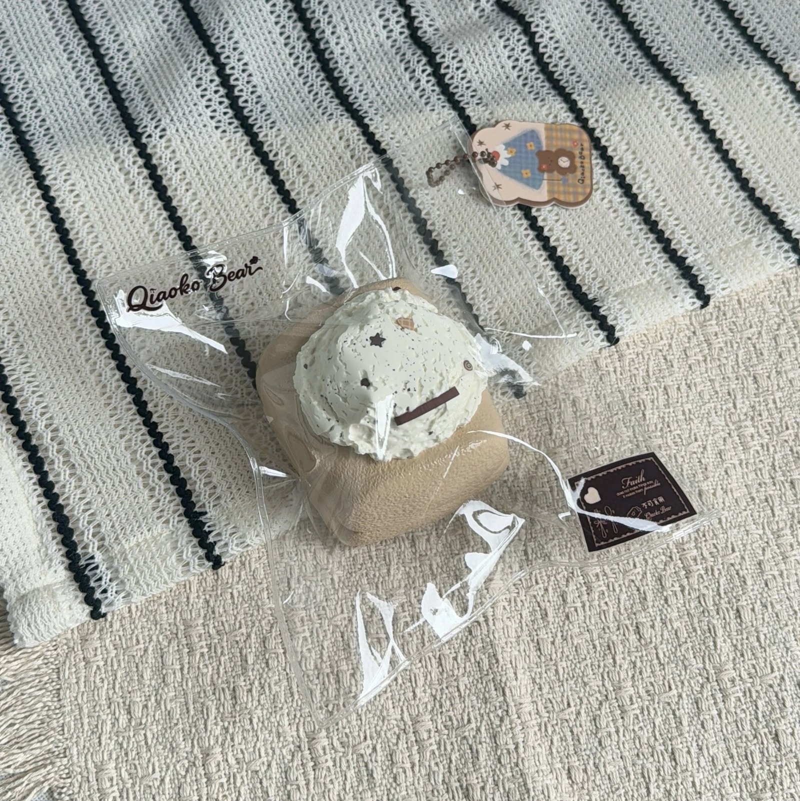 45060 Choco Bear Latte Ice Cream Marshmallow (Yogurt Texture Series) / 巧可熊捏捏 ラテアイスクリームマシュマロ(ヨーグルト触感シリーズ)
