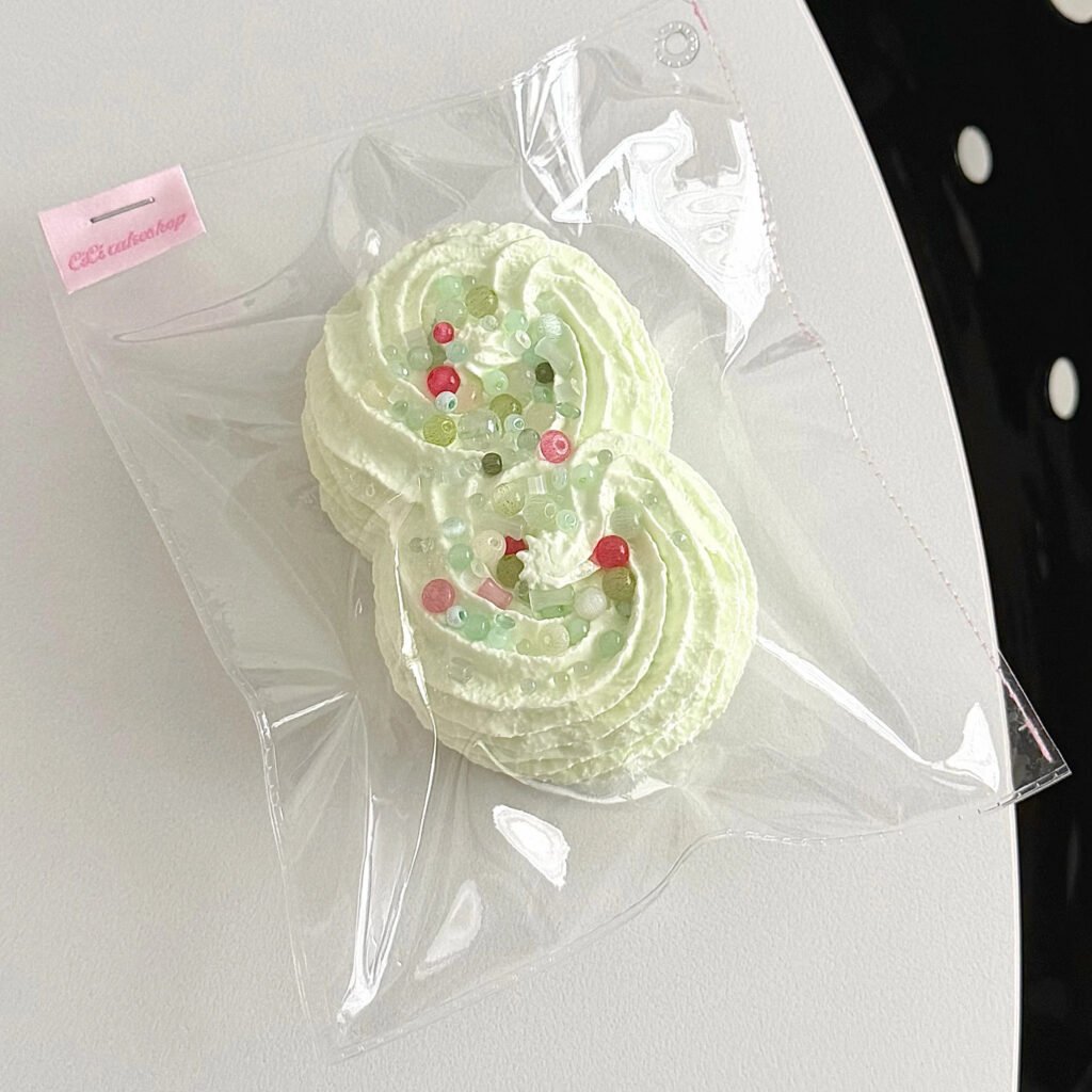 351001 Cici Green Apple Double Cookie (Runny Cream Texture Series) / cici呢 青苹果二连曲奇（稀奶油手感系列）