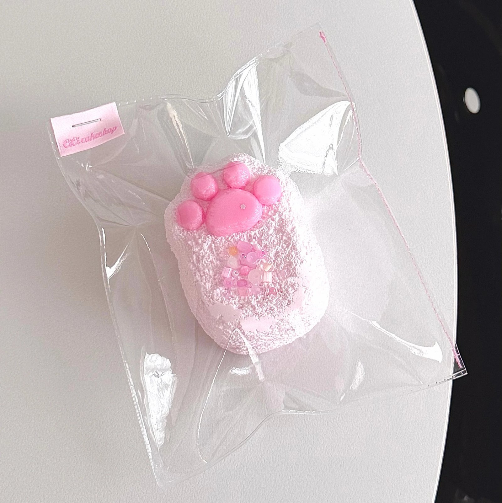 351017 Cici Rice Bead Long Cat Paw - Back Color Transfer (Fluffy Cream Texture Series) / cici呢 米珠长猫爪(背面有蹭色)(绵奶油手感系列)