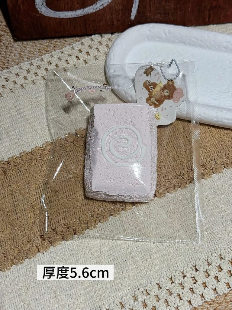 74045 Cherry Maruko Squishy Thick Short Toast (Oven-Baked Cotton Clay Texture Series) / 樱桃子丸子的捏捏 加厚款短吐司(烤箱版棉花泥触感系列)