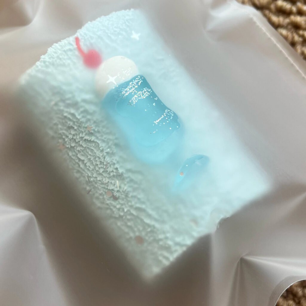 374018 Caramel Pea Soda Marshmallow - Blue (Clay Texture Series) / 焦糖豌豆 汽水棉花糖蓝色（黏土泥触感系列）