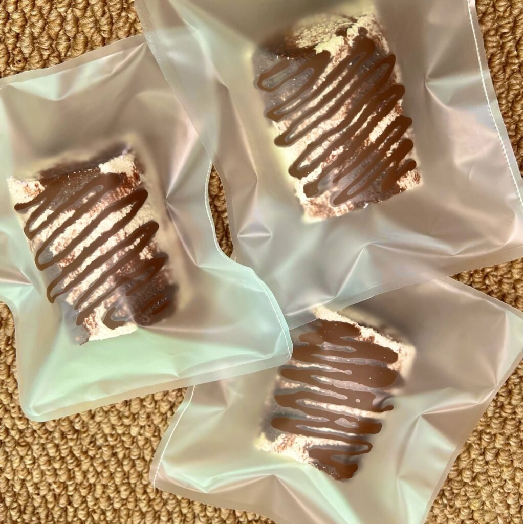 374020 Caramel Pea Chocolate Sauce Marshmallow (Clay Texture Series) / 焦糖豌豆 巧克力酱棉花糖（黏土泥触感系列）