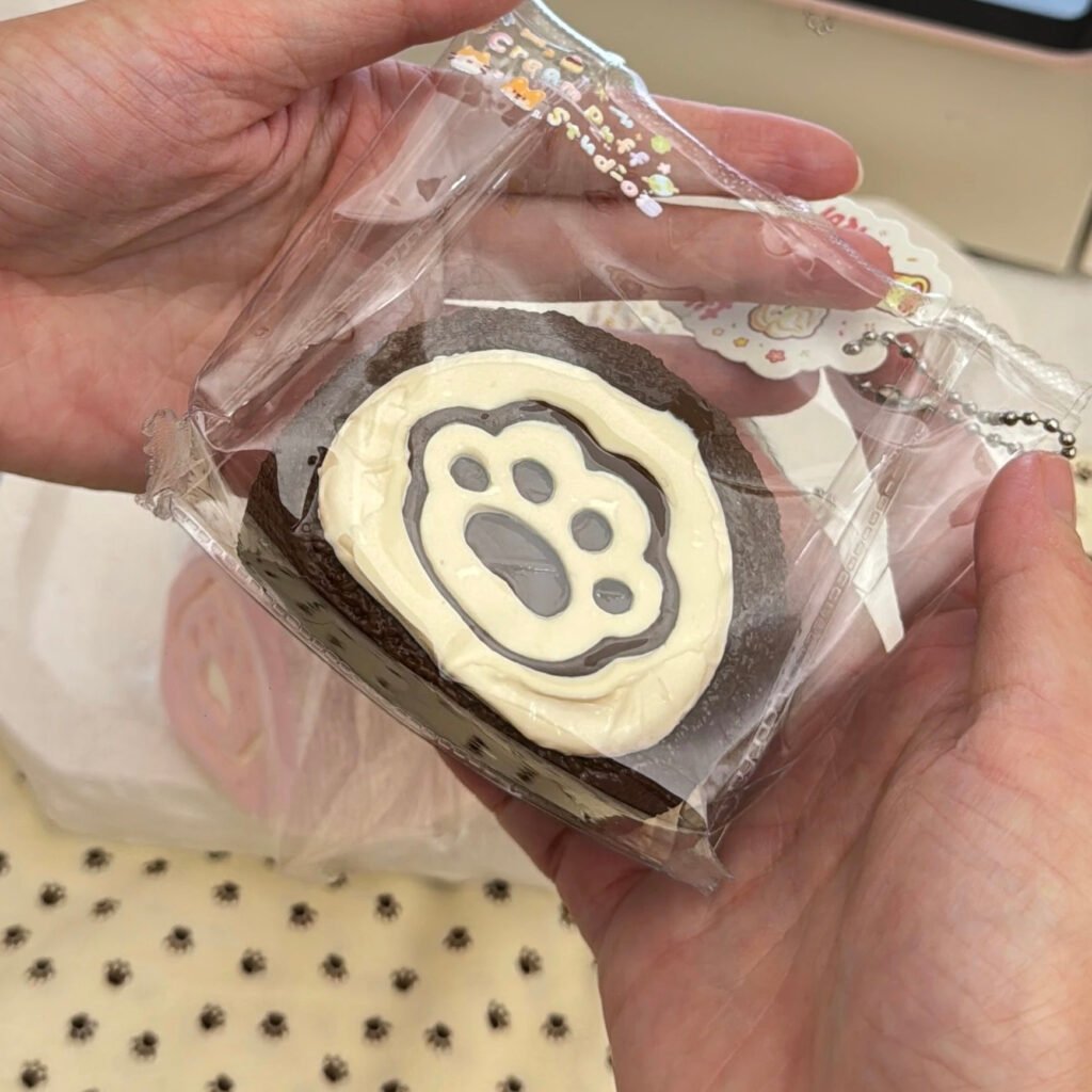 419008 Cream Puff Studio Chocolate Cat Paw Daifuku (Cream Paste Clay Texture Series) / Cream Puff Studio 巧克力大福(乳膏泥触感系列)
