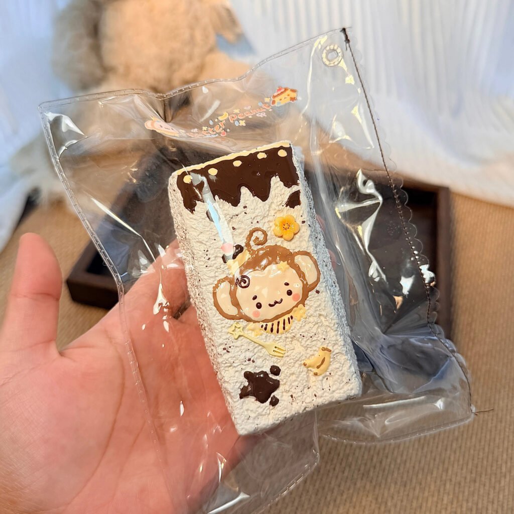 195022 Cream Peanut Banana Monkey Long Toast (Dry Cheese Clay Texture Series) / 奶油花生 バナナモンキーロングトースト(ドライチーズクレイ触感シリーズ)