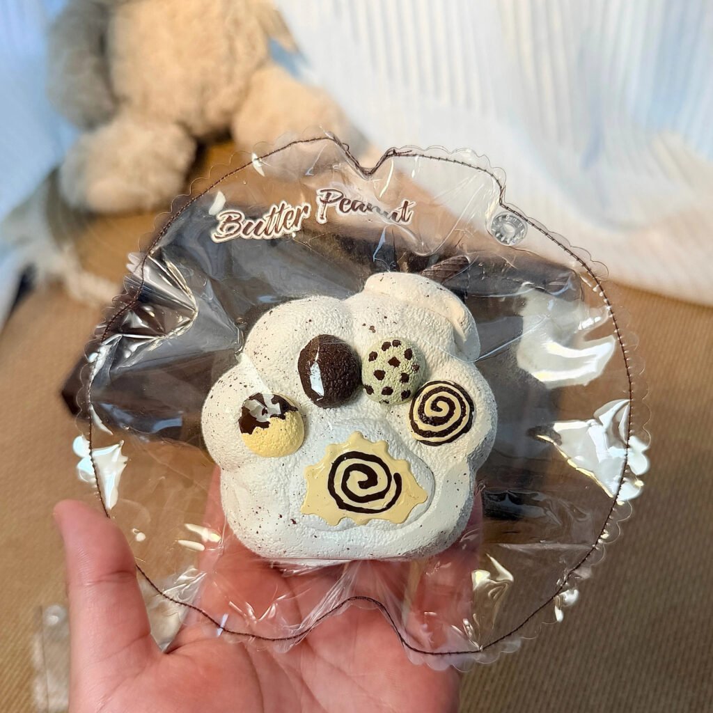 195025 Cream Peanut Matcha Chocolate Cat Paw (Dry Cheese Clay Texture Series) / 奶油花生 抹茶チョコ猫の肉球(ドライチーズクレイ触感シリーズ)