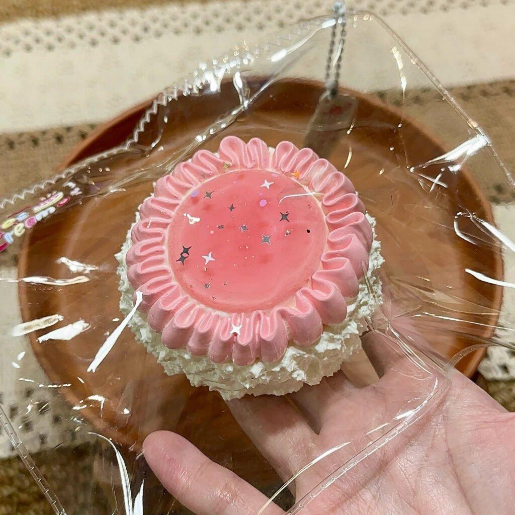 103010 Creamy Sweet Squishy Peach Cream Tart (Oven Cream Clay Texture Series) / 奶油小甜捏 蜜桃奶油挞（烤箱奶油泥触感系列）