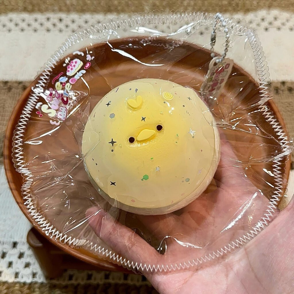 103032 Creamy Sweet Squishy Chick Double-Layer Dumpling (Milk Cake Clay Texture Series) / 奶油小甜捏 小鸡双层团子(奶糕泥触感系列)