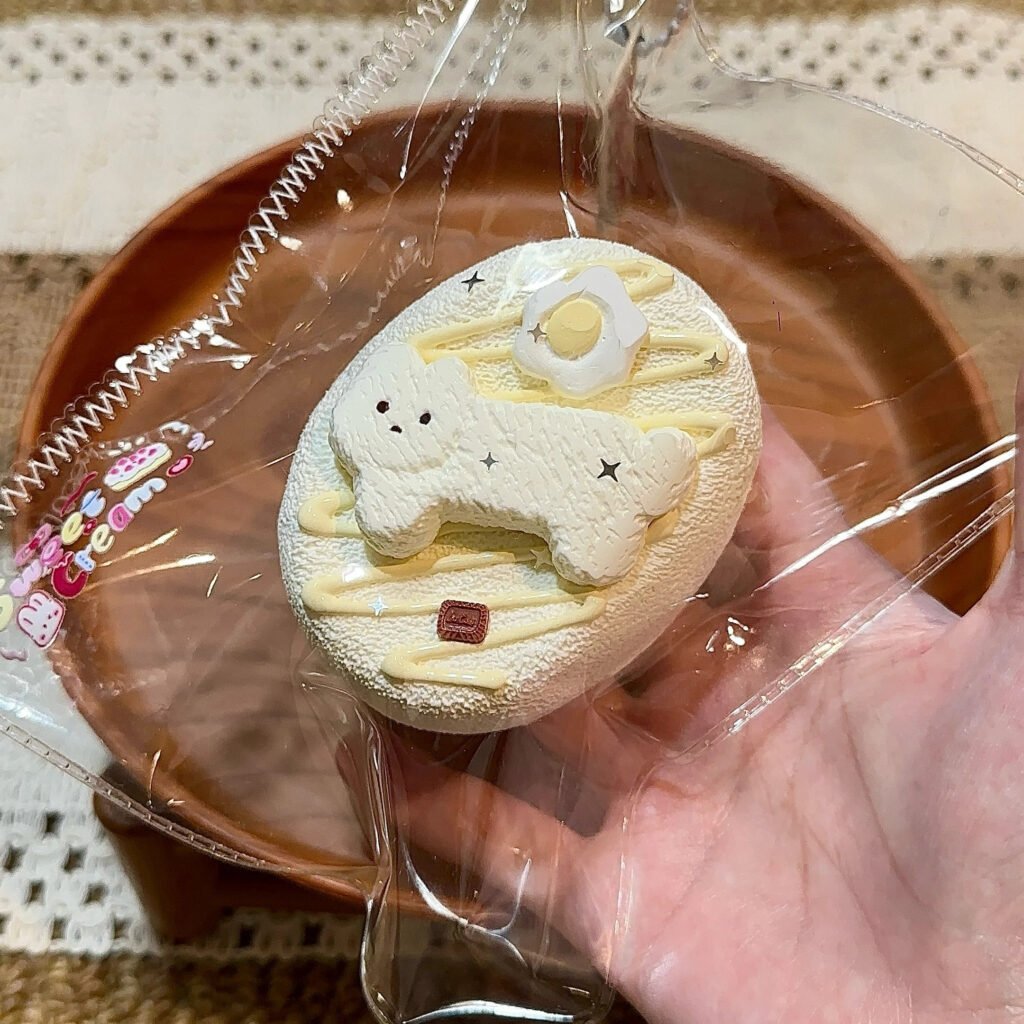 103033 Creamy Sweet Squishy Kitten Velvet Senbei (Milk Cake Clay Texture Series) / 奶油小甜捏 小猫丝绒仙贝(奶糕泥触感系列)