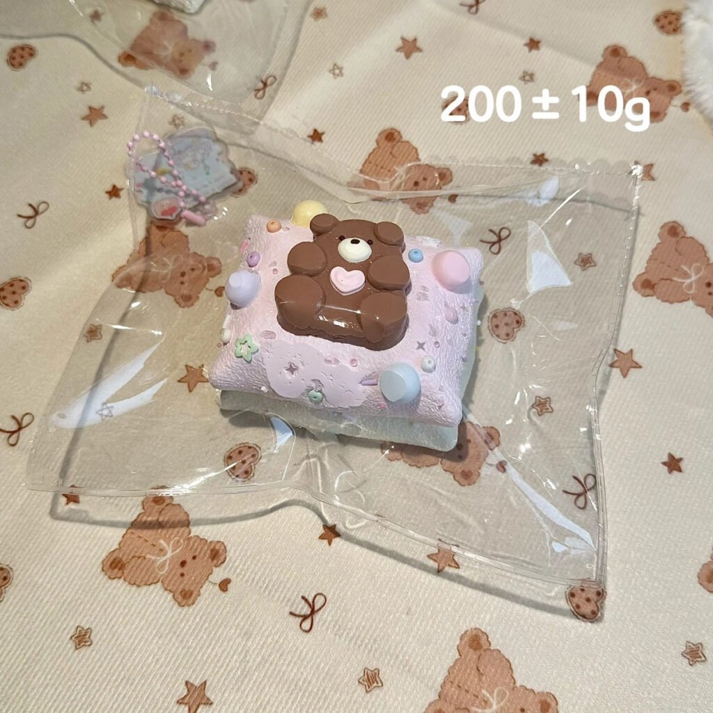 111065 DollCat Bear Double-Layer Pillow (Dense Clay Texture Series) / DollCat玩偶猫 小熊双层枕头（扎紧泥触感系列）