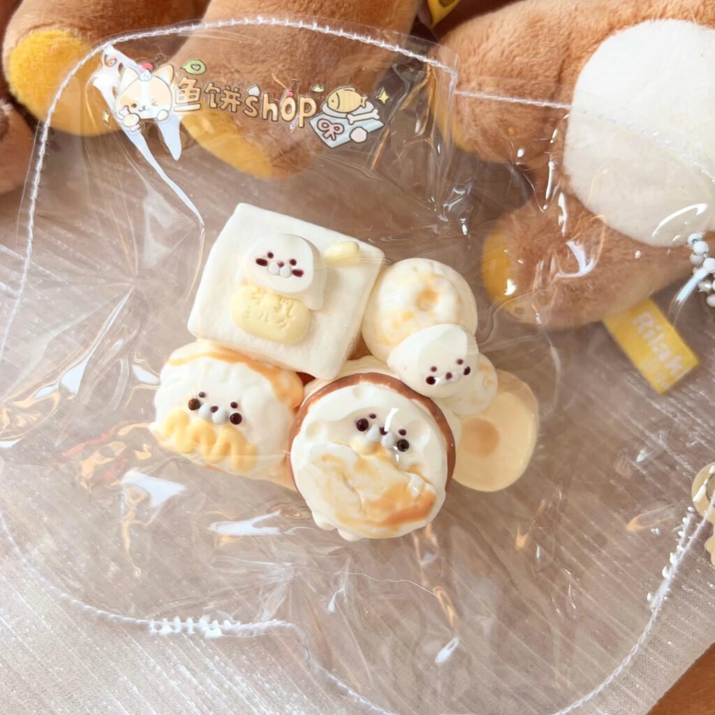 434002 Fish Cake Shop Seal Food Platter (Cream Paste Clay Texture Series) / 鱼饼Shop 海豹食物拼盘（乳膏泥触感系列）
