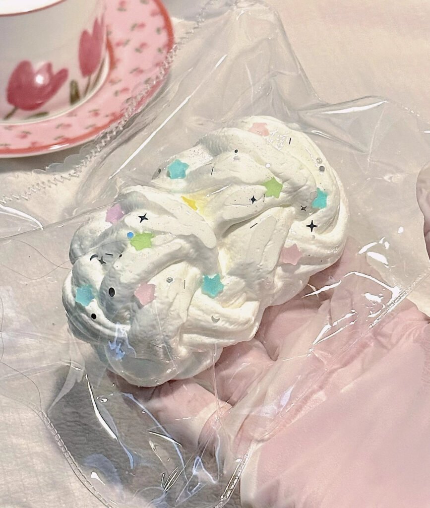 344005 Five Cats Squishy Star Sugar Flower Roll / 五只猫捏捏 スターシュガー花巻