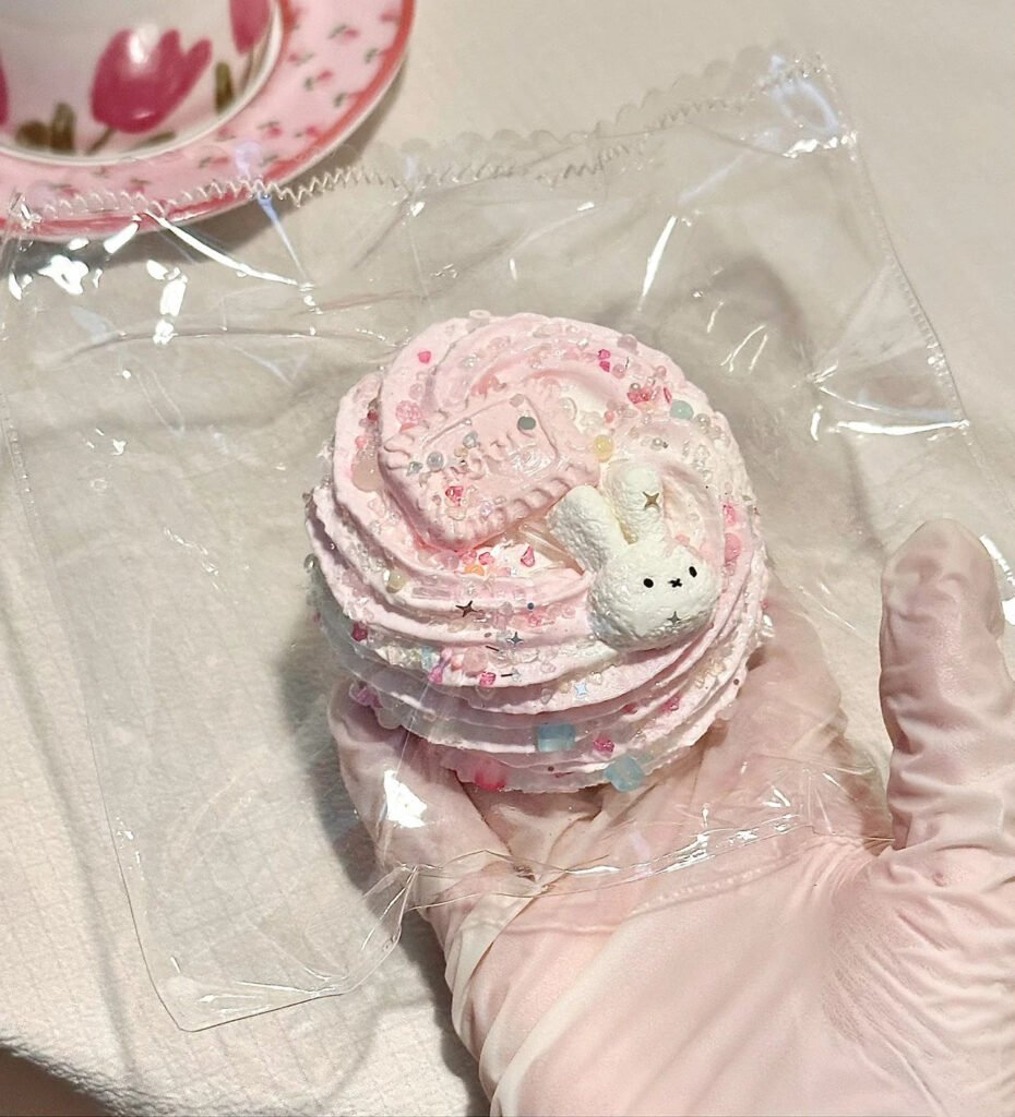344018 Five Cats Squishy Bunny Single Cookie / 五只猫捏捏 うさぎシングルクッキー