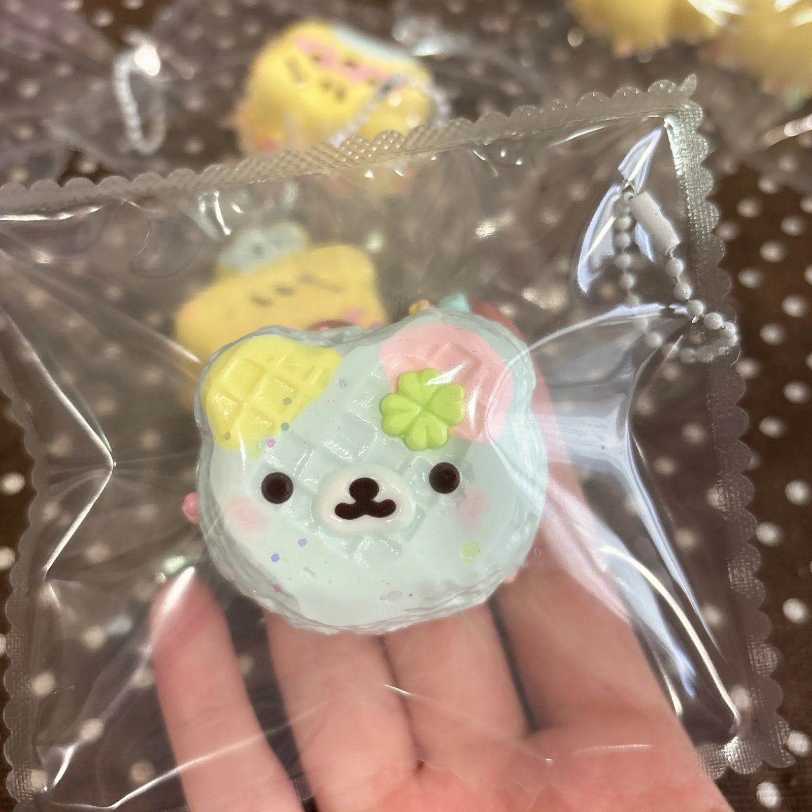 336004 Good Cat Morning Bear Waffle (Cream Paste Clay Texture Series) / 咕德猫宁捏 くまワッフル (クリームペーストクレイ触感シリーズ)