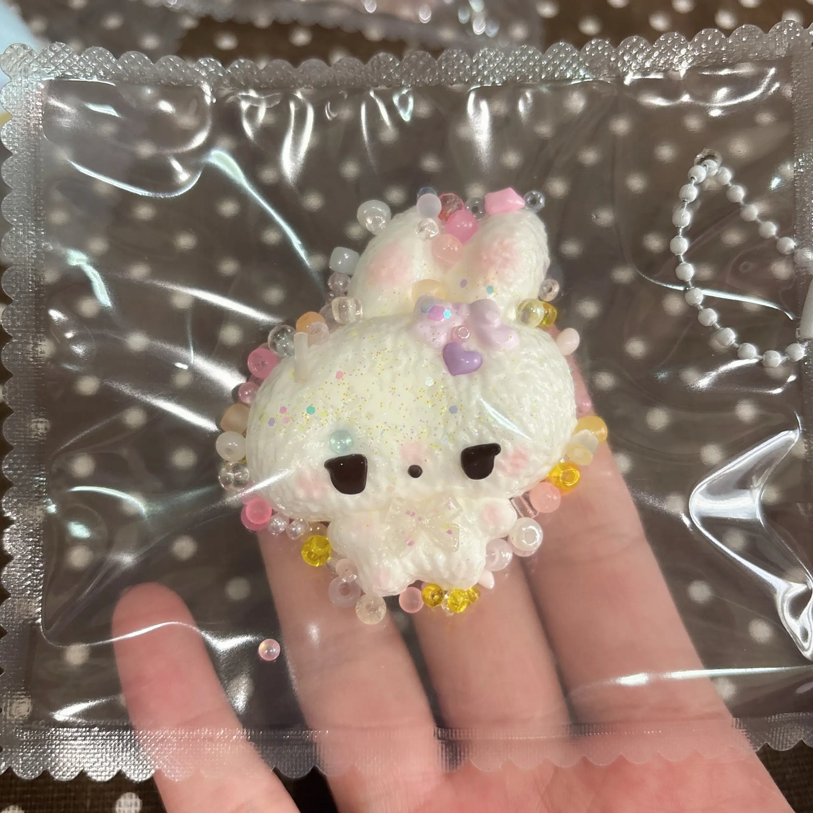 336010 Good Cat Morning Bow Bunny (Cream Paste Clay Texture Series) / 咕德猫宁捏 リボンうさぎ (クリームペーストクレイ触感シリーズ)