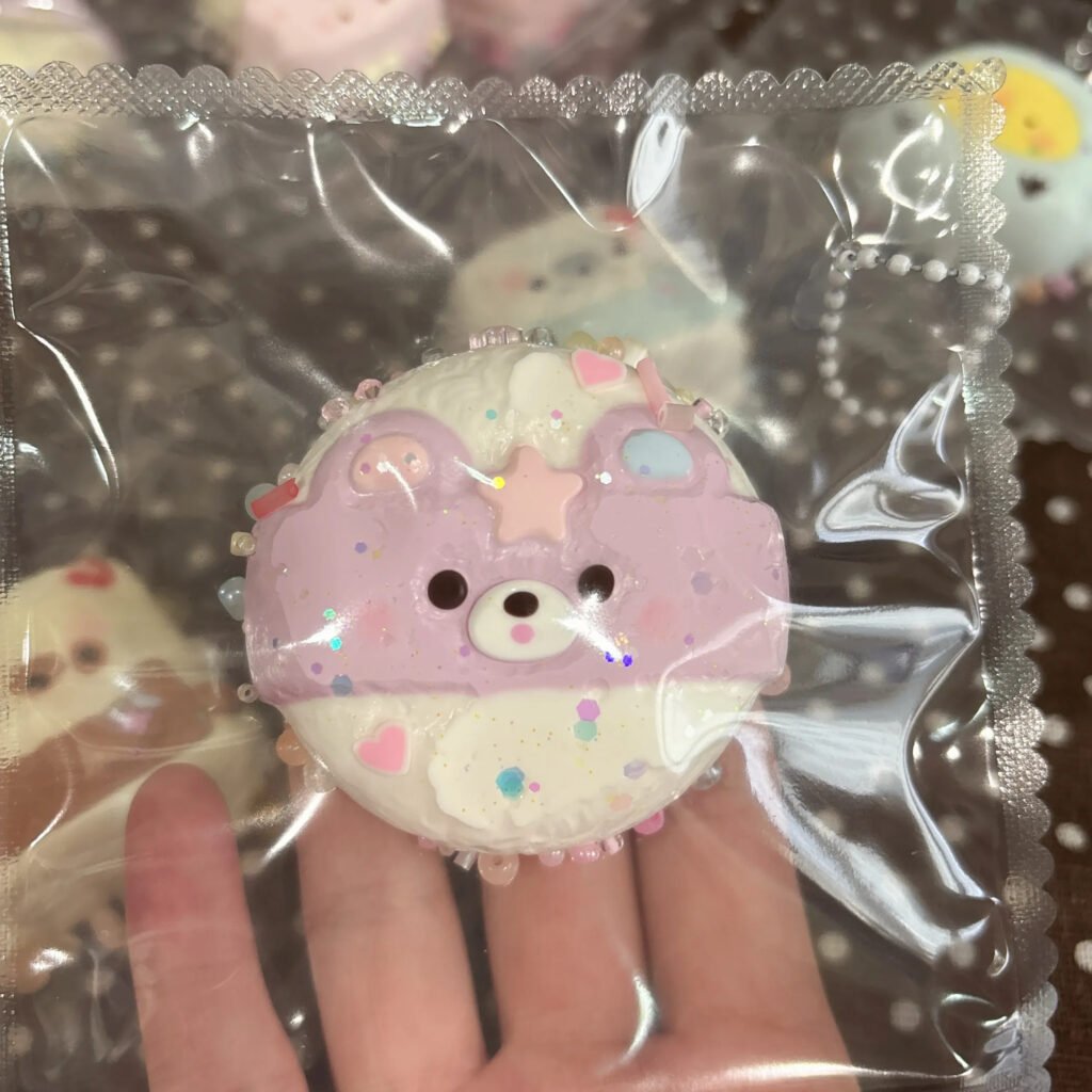 336020 Good Cat Morning Bear Powder Puff (Cream Paste Clay Texture Series) / 咕德猫宁捏 くまパフ (クリームペーストクレイ触感シリーズ)