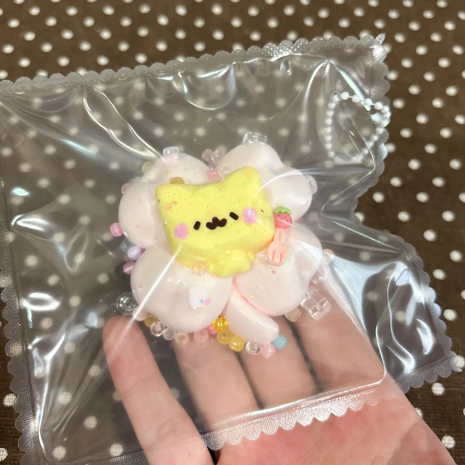 336043 Good Cat Morning Cat Four-Leaf Clover (Cream Paste Clay Texture Series) / 咕德猫宁捏 ねこの四つ葉クローバー (クリームペーストクレイ触感シリーズ)