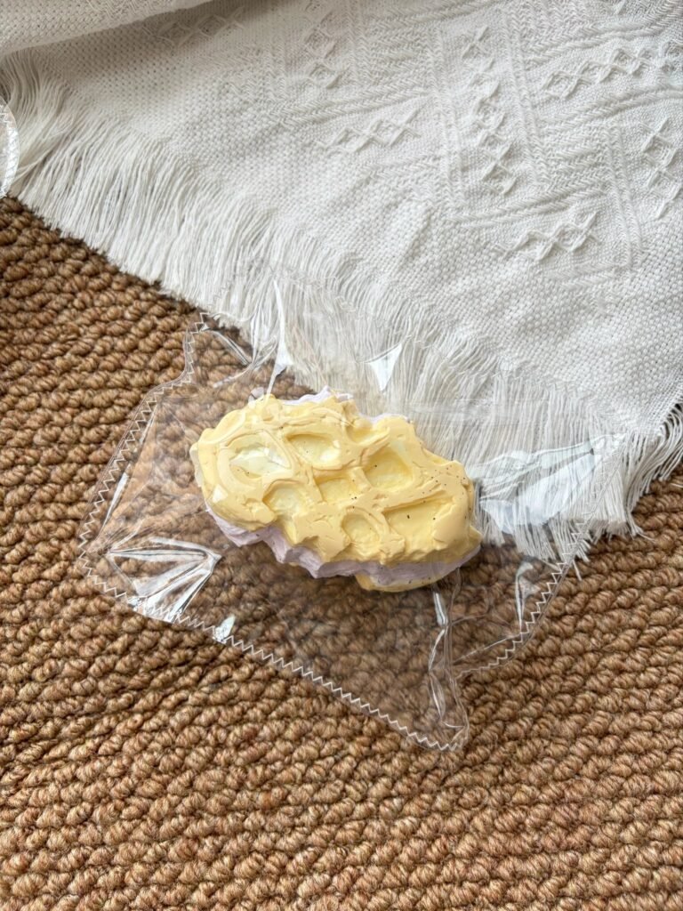 169017 Hello Xiaoxin Soy Milk Taro Triple-Layer Waffle (Oven-Baked Soft Cream Clay Texture Series) / Hello小新 豆乳芋泥三层华夫（烤箱绵奶油触感系列）