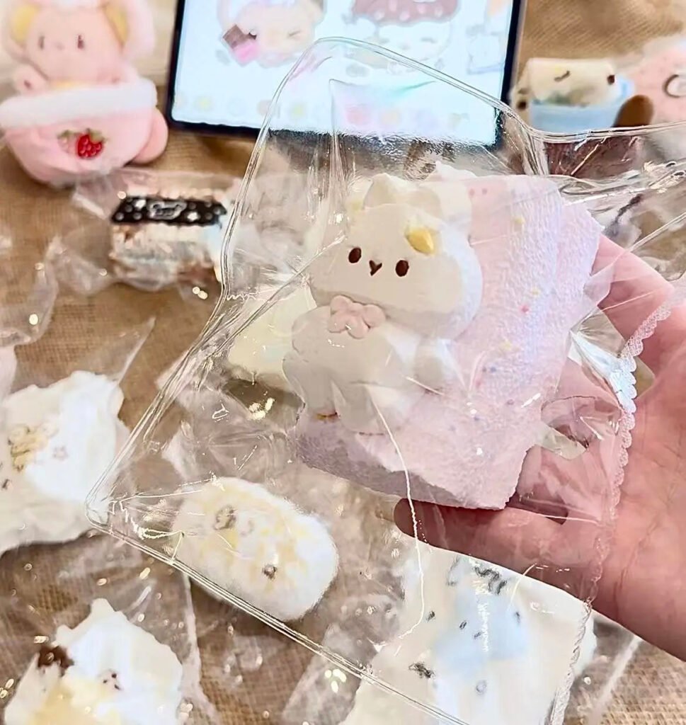 21052 Heqiqi Bow-Tie Bunny Marshmallow (Soft Cream Clay Texture Series) / 禾七七 领结小兔棉花糖（软奶油触感系列）