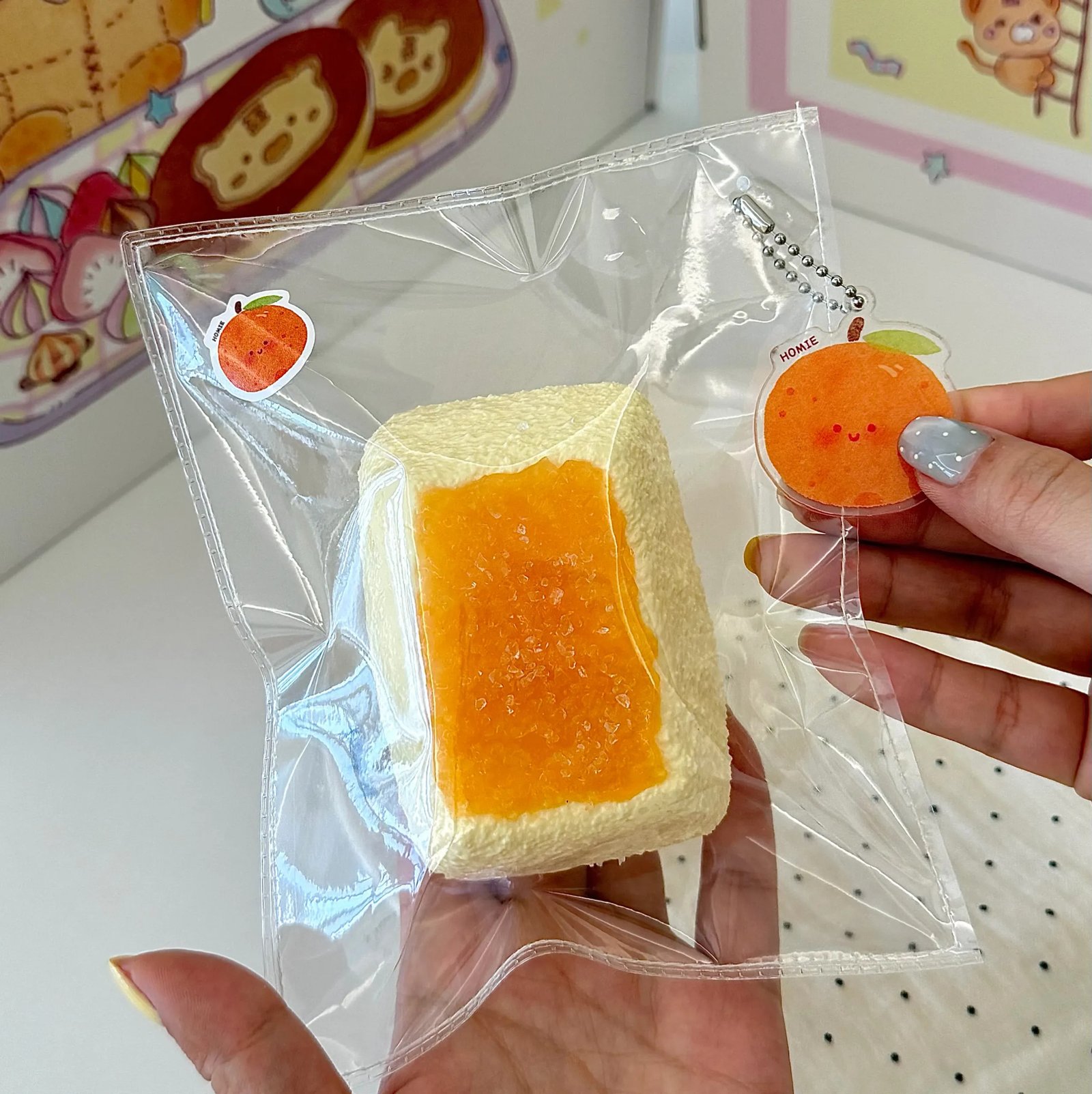 170001 Homie Studio Orange Crushed Ice (Milk Glutinous Clay Texture Series) / 厚米捏捏事务所 橘子碎碎冰(奶糯泥触感系列)