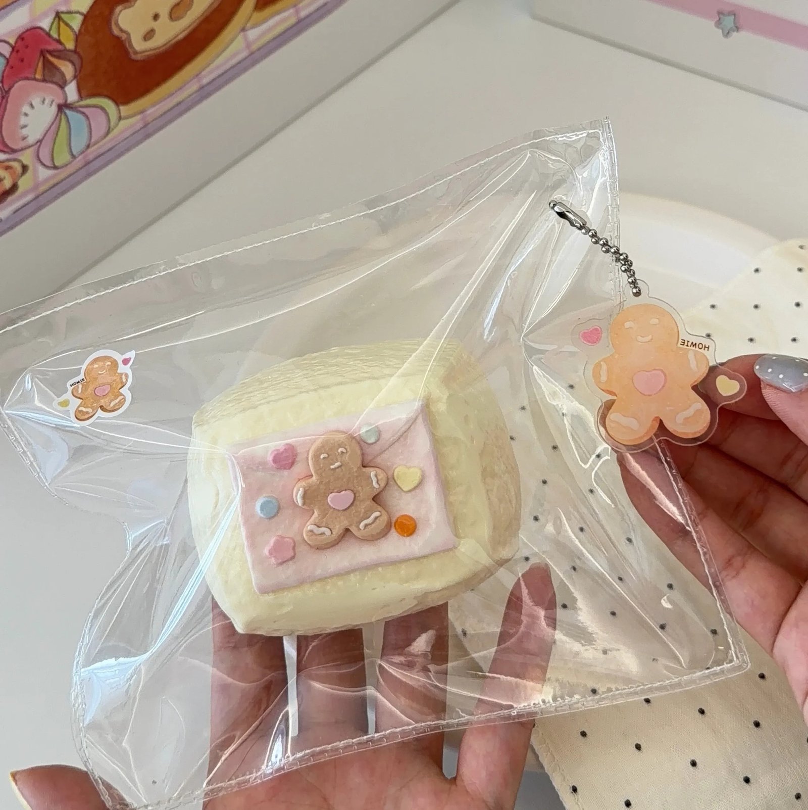170006 Homie Studio Gingerbread Man Envelope (Milk Glutinous Clay Texture Series) / 厚米捏捏事务所 姜饼人信封(奶糯泥触感系列)