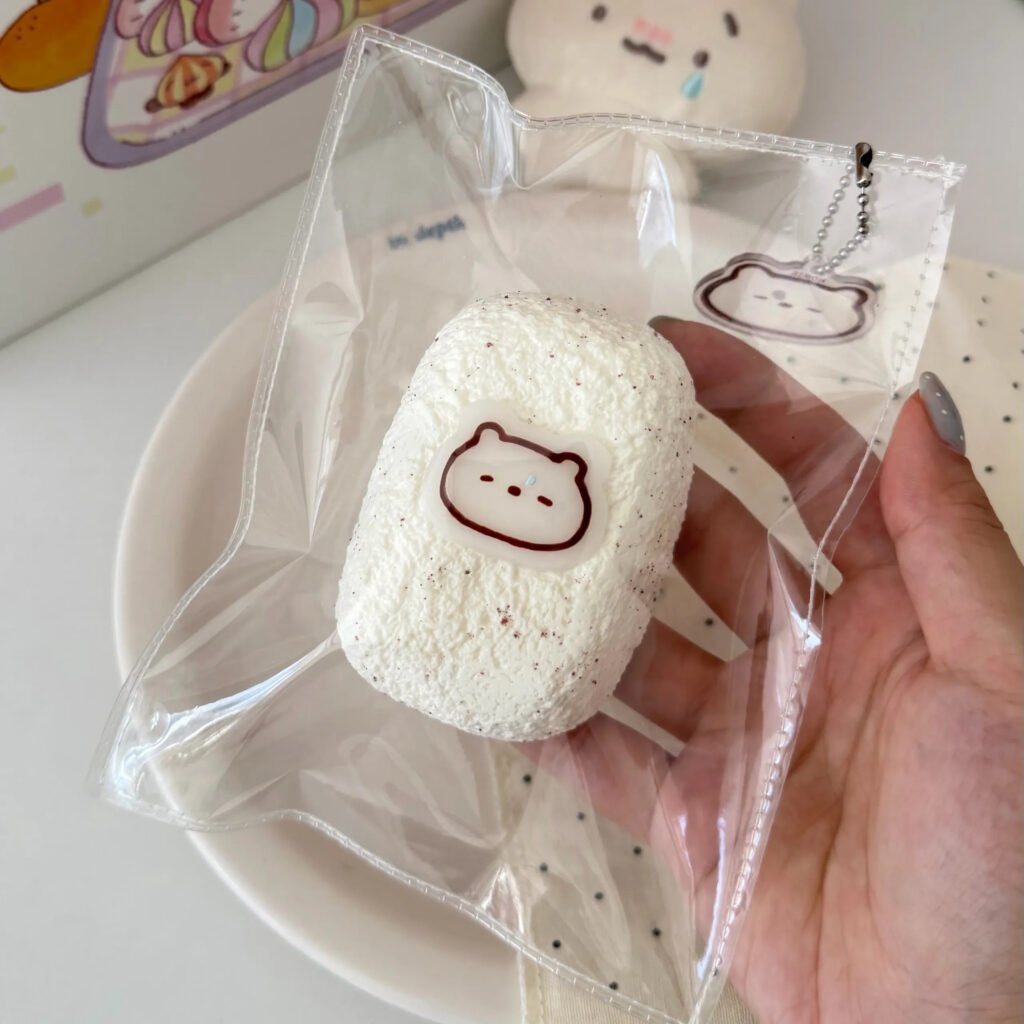 170034 Homie Studio Double-Layer Bear Head Senbei (Soft Cheese Clay Texture Series) / 厚米捏捏事务所 双层熊头仙贝（软干酪触感系列）