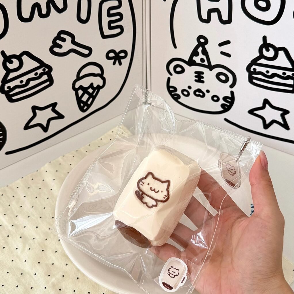 170046 Homie Studio Kitten Chocolate Bar (Soft Cheese Clay Texture Series) / 厚米捏捏事务所 小猫巧克力棒（软干酪触感系列）
