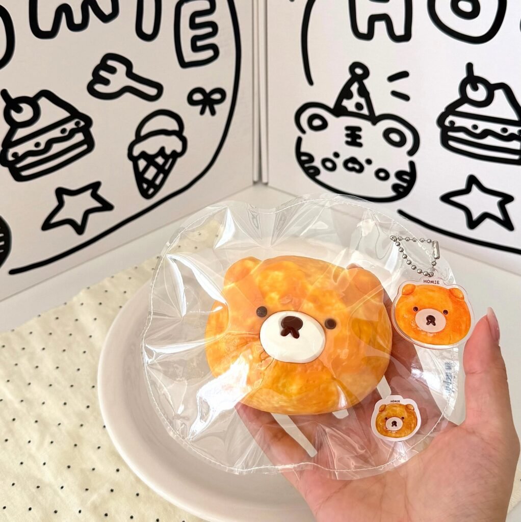 170048 Homie Studio Bear Bread (Soft Cheese Clay Texture Series) / 厚米捏捏事务所 小熊面包（软干酪触感系列）
