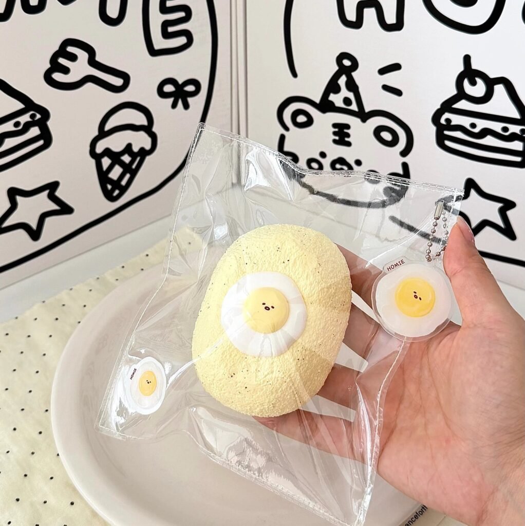 170049 Homie Studio Egg Rice Cracker (Soft Cheese Clay Texture Series) / 厚米捏捏事务所 鸡蛋仙贝（软干酪触感系列）