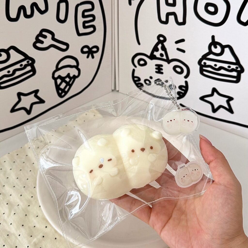 170053 Homie Studio Sniffly Bear Chewy Rice Cake (Soft Cheese Clay Texture Series) / 厚米捏捏事务所 鼻涕熊年糕糯叽叽（软干酪触感系列）