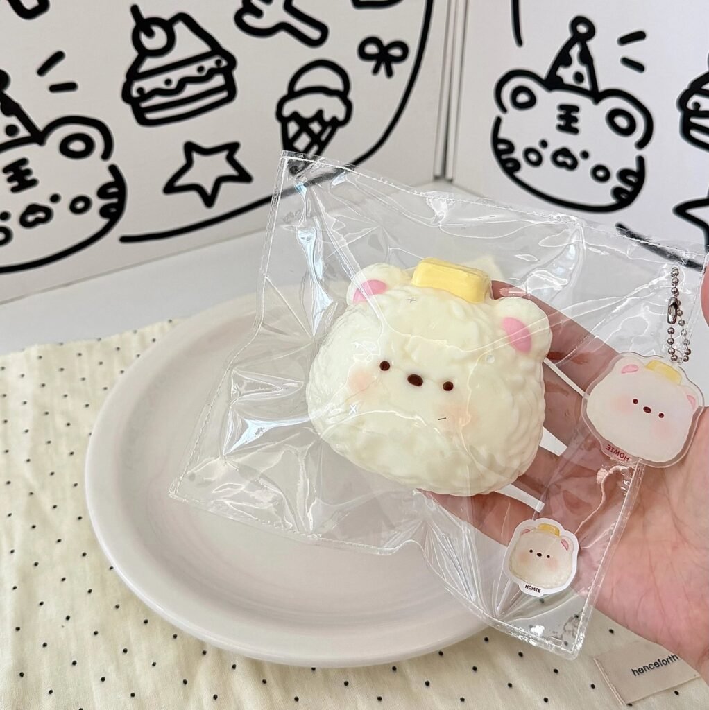 170058 Homie Studio Gentle Bear Rice Ball (Soft Cheese Clay Texture Series) / 厚米捏捏事务所 老实熊饭团（软干酪触感系列）