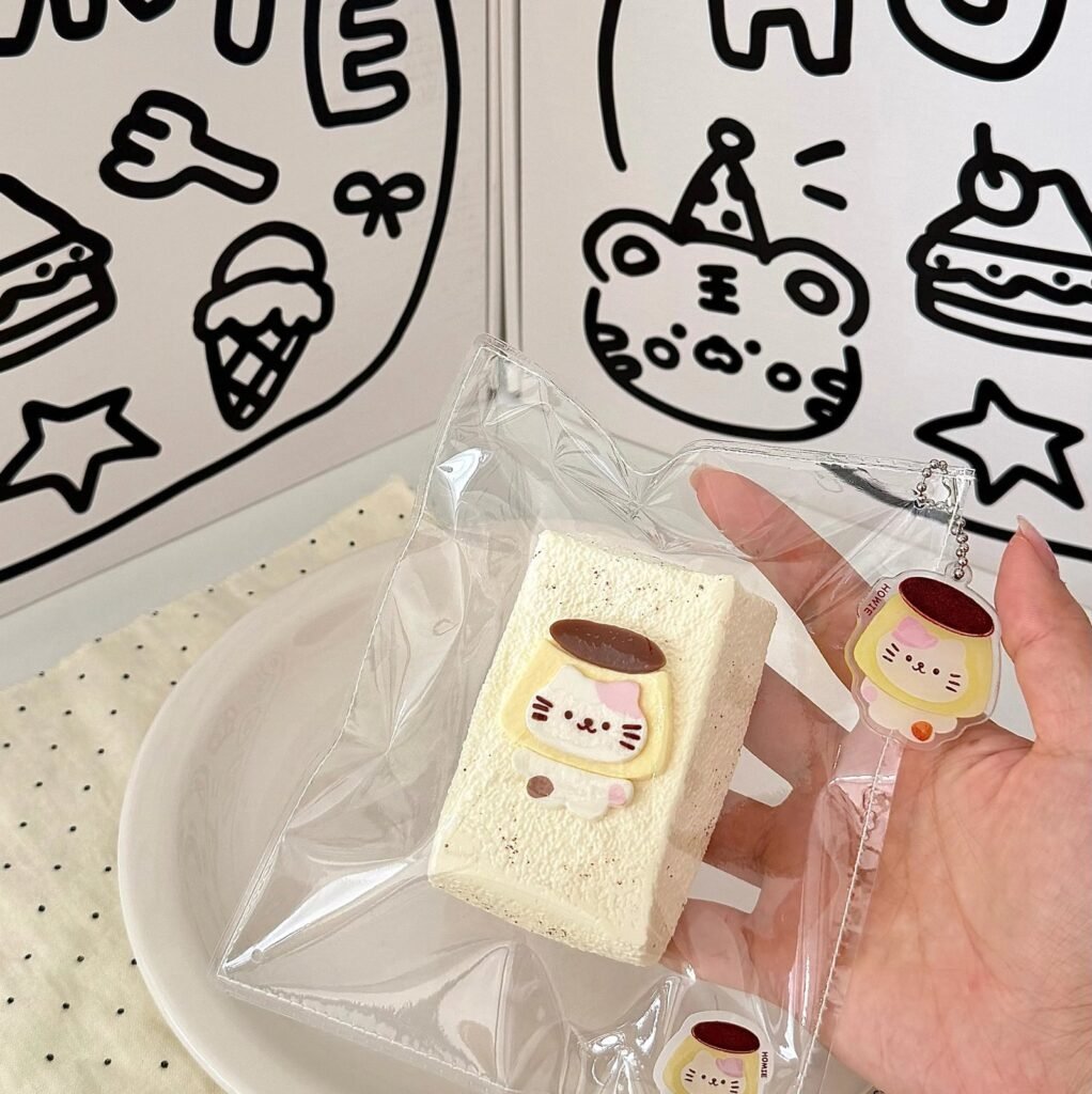 170071 Homie Studio Pudding Kitten Long Toast (Rich Yogurt Clay Texture Series) / 厚米捏捏事务所 布丁小猫长吐司（醇酸奶触感系列）