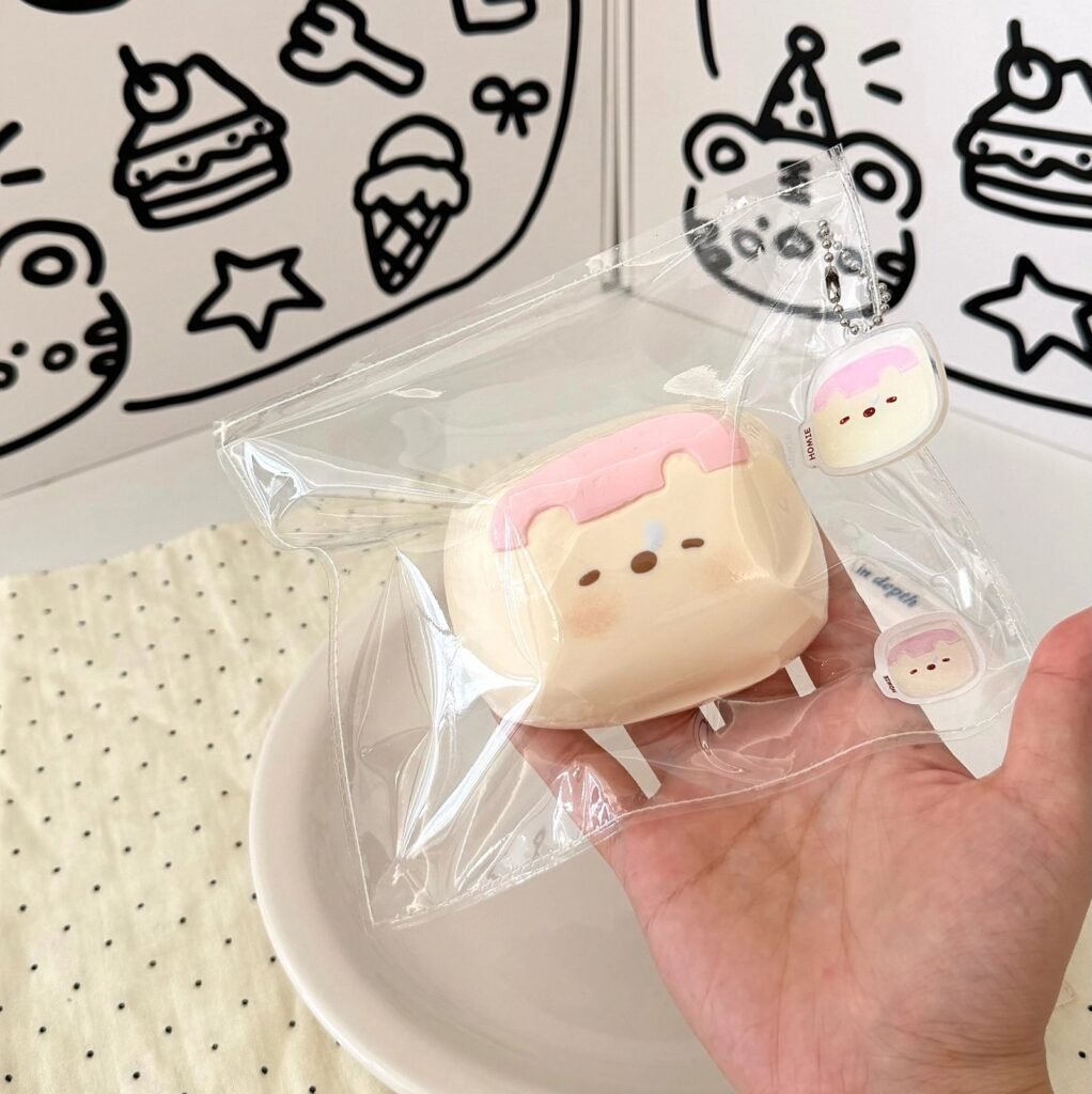 170072 Homie Studio Sniffly Bear Milk Tofu - Pink (Rich Yogurt Clay Texture Series) / 厚米捏捏事务所 鼻涕熊奶豆腐（粉）（醇酸奶触感系列）