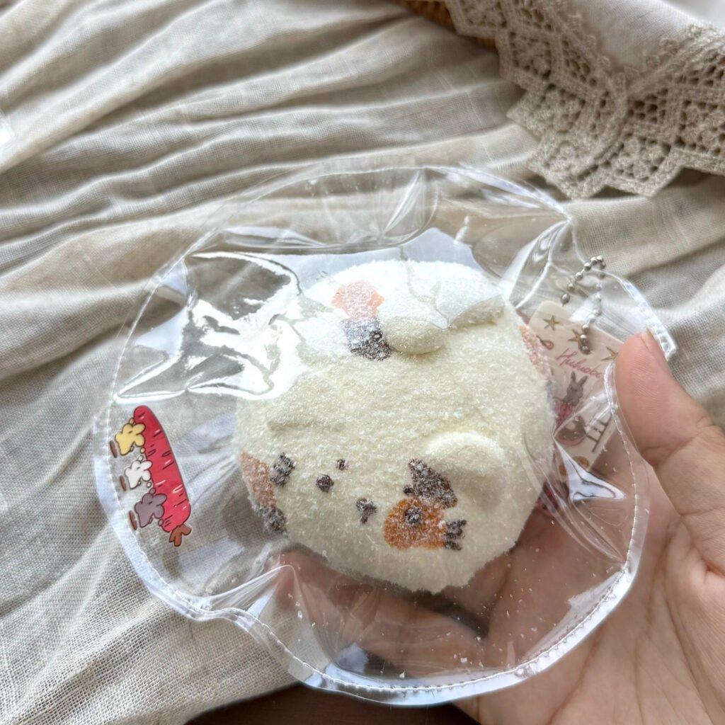 136005 Huluobai Nienie Cat Daifuku (High Ratio Cheese Clay Texture Series) / 胡萝摆捏 猫咪大福（乳酪泥高比例触感系列）