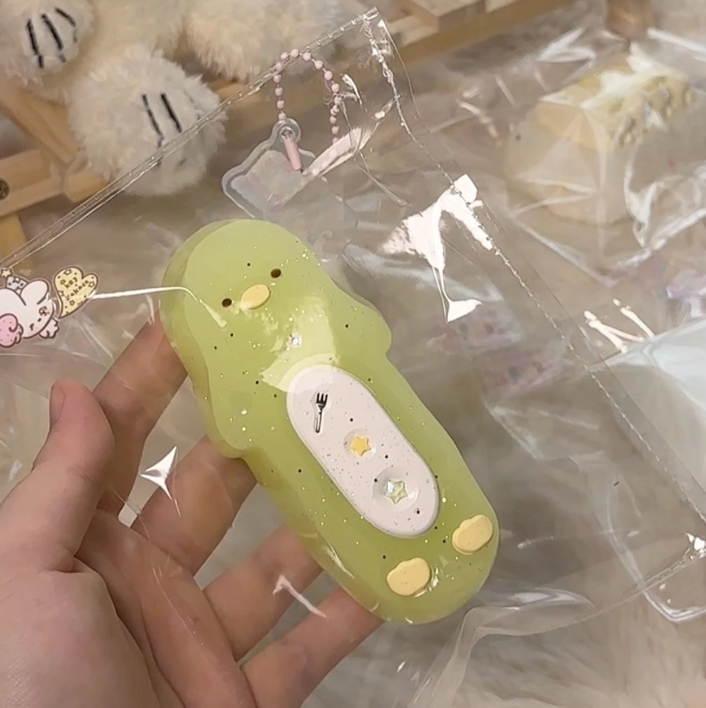 100032 Kakaco Green Grape Jelly Goose (Thick Cream Clay Texture Series) / 烤肉酱kakaco 青提果冻绿鹅（厚奶油烤箱泥触感系列）