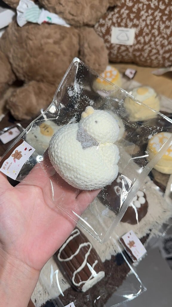 286014 Keonie Flocked Duck (Glutinous Cream Texture Series) / 可O捏 フロッキー加工のあひる (もちクリーム触感シリーズ)