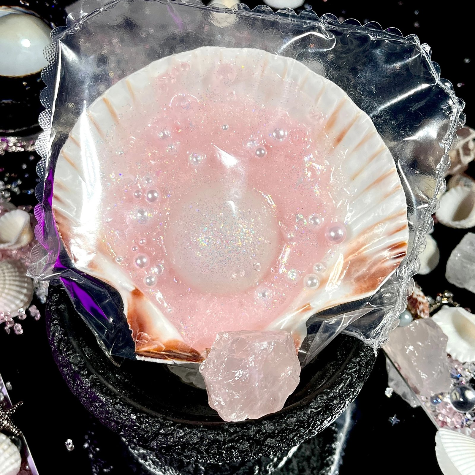 376009 KIRARA Pink Pearl Shell (Chocolate Clay Texture Series) / 克拉拉&KIRARA 粉珍珠贝(巧触感系列)